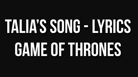 talia lyrics|talia song lyrics.